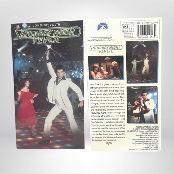 SEALED Original 1977 Saturday Night Fever VHS | John Travolta | Cult Classic - Picture 2 of 3